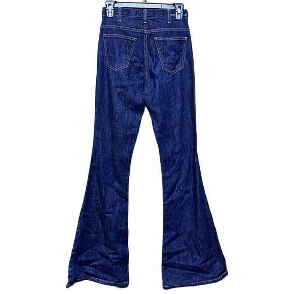 Current Elliott High Rise Bell Bottoms Flare Leg Jeans Dark Wash Denim Size 25 - Picture 2 of 6